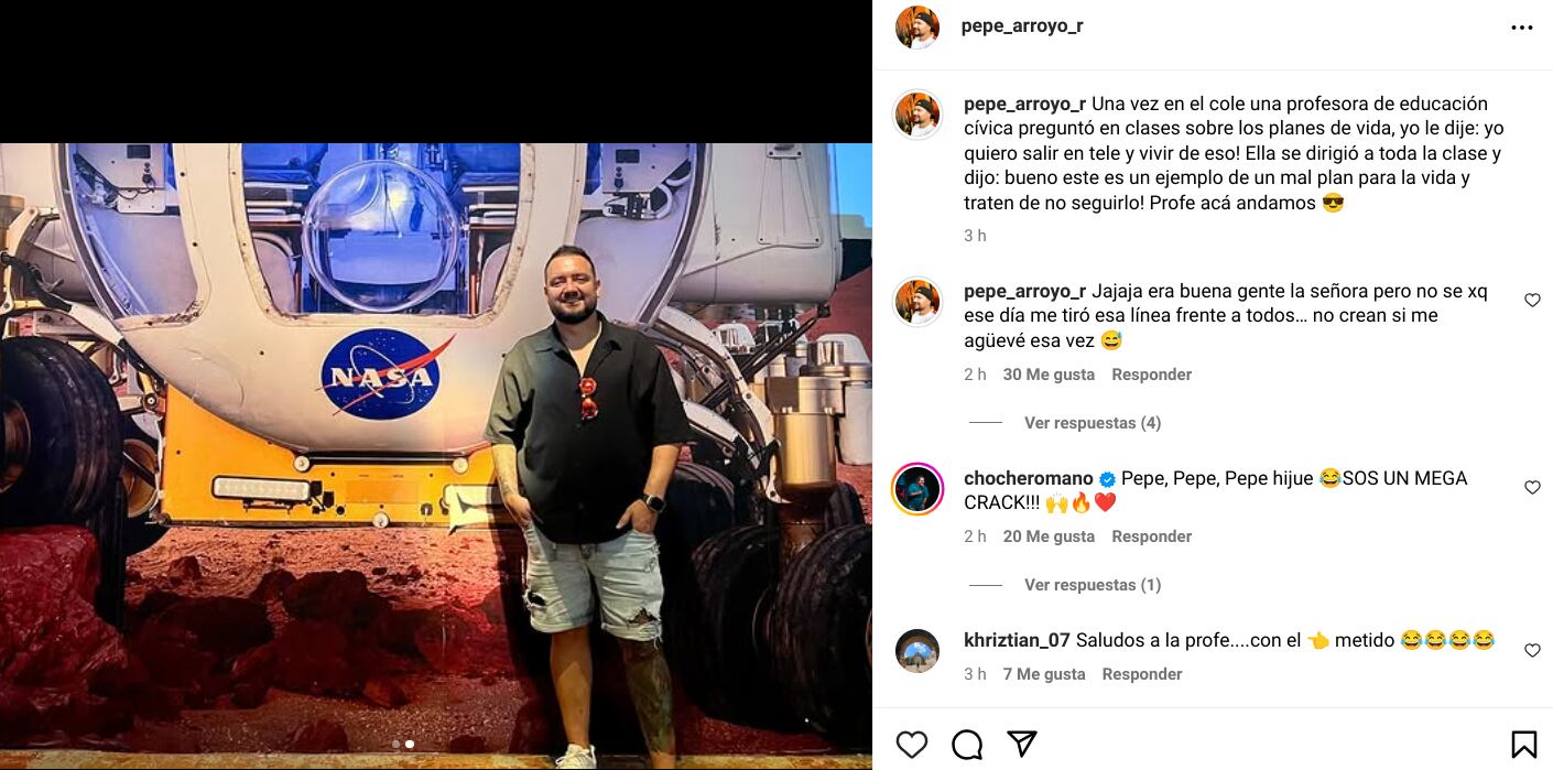 Más de 20 años después, Luis Felipe “Pepe” Arroyo sigue sin entender el por qué de una grosería que le hizo una profesora de Educación Cívica en sus tiempos de colegial.