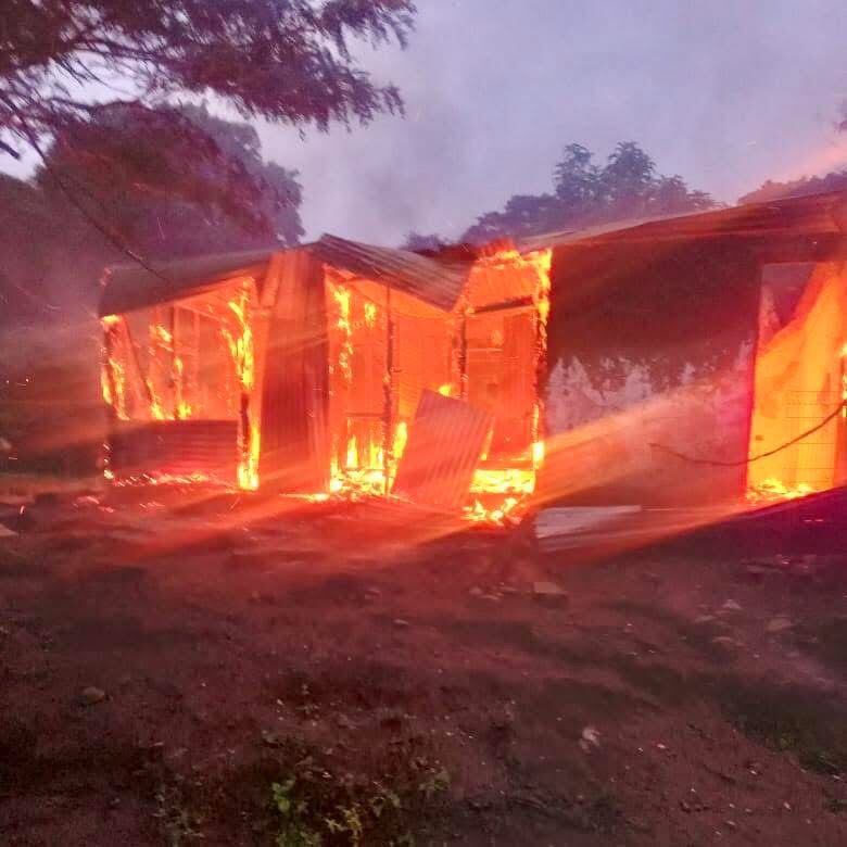 incendio territorio de zaguates