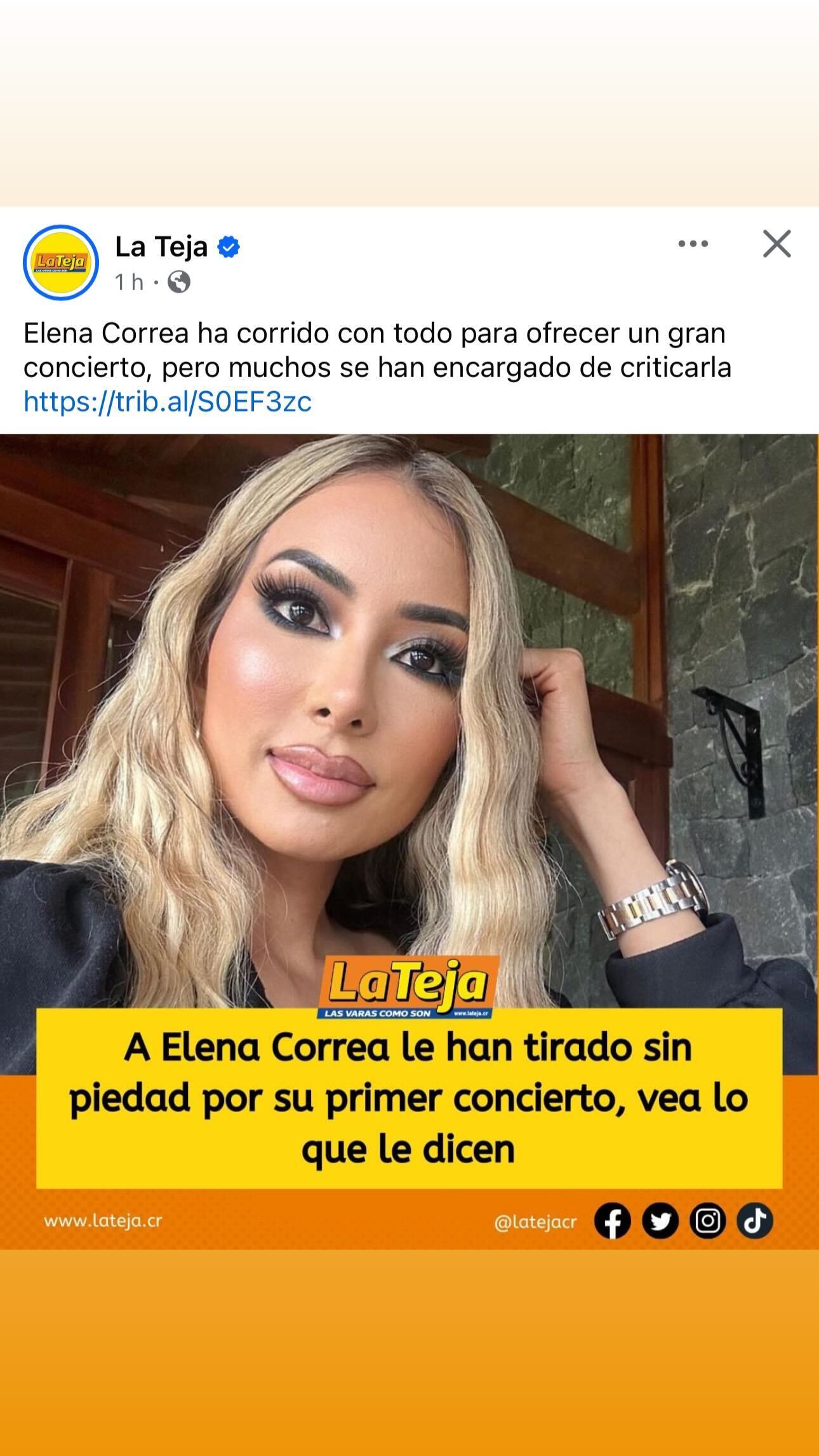 A esta nota se refirió Elena Correa.
