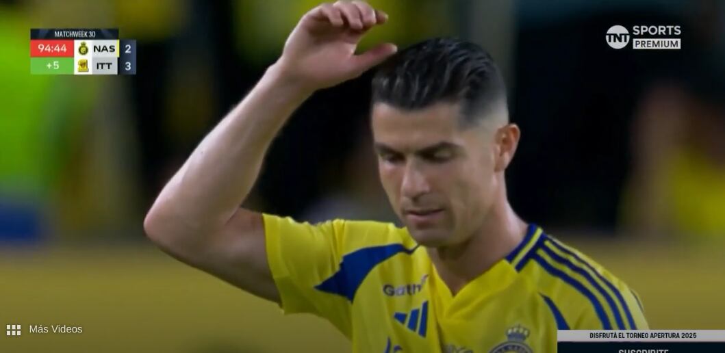 El equipo de Cristiano Ronaldo, el Al Nassr cayó contra el equipo de Karim Benzema. Captura de pantalla.