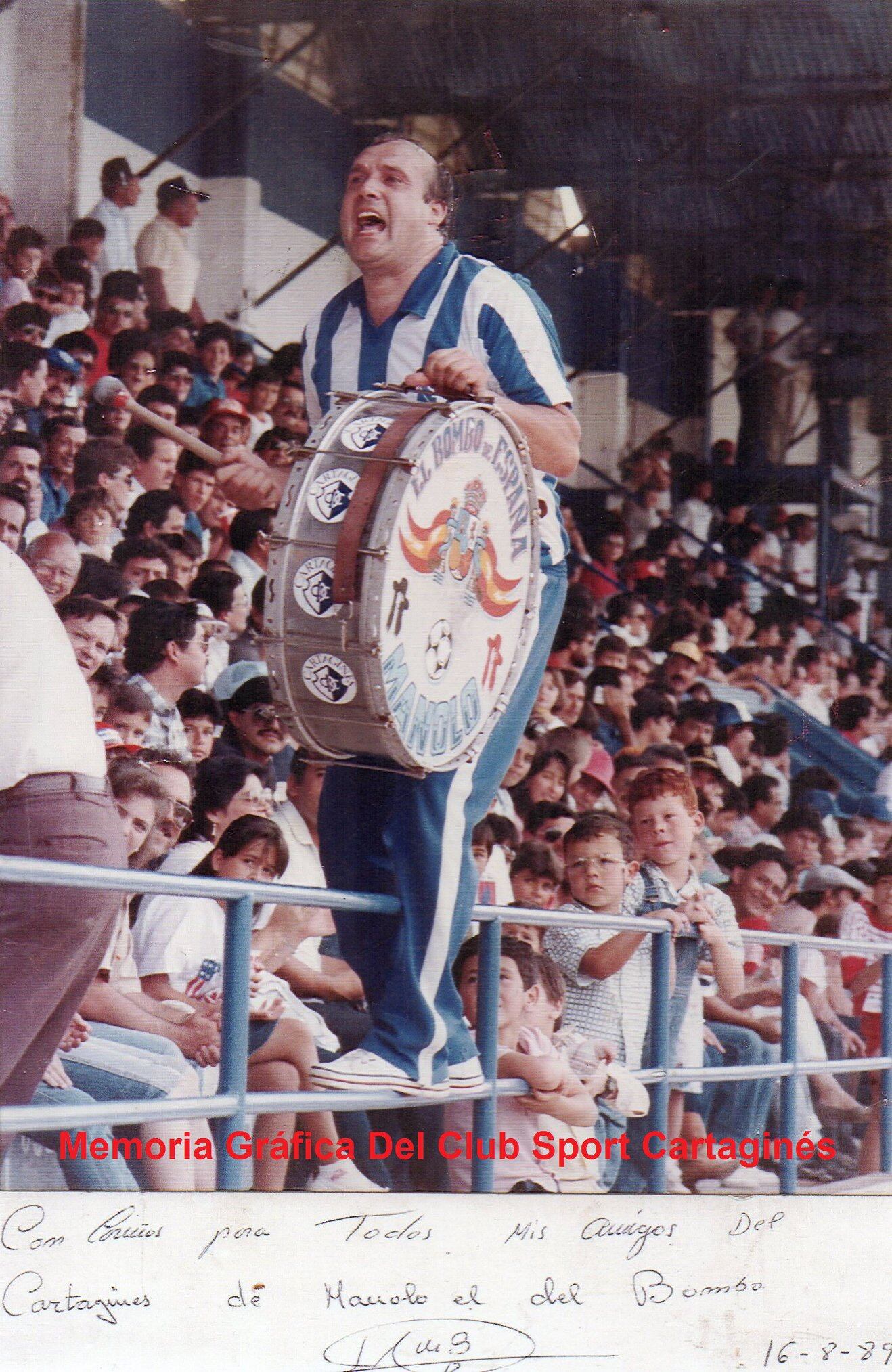 Manolo el del Bombo estuvo en el Fello Meza en 1989.