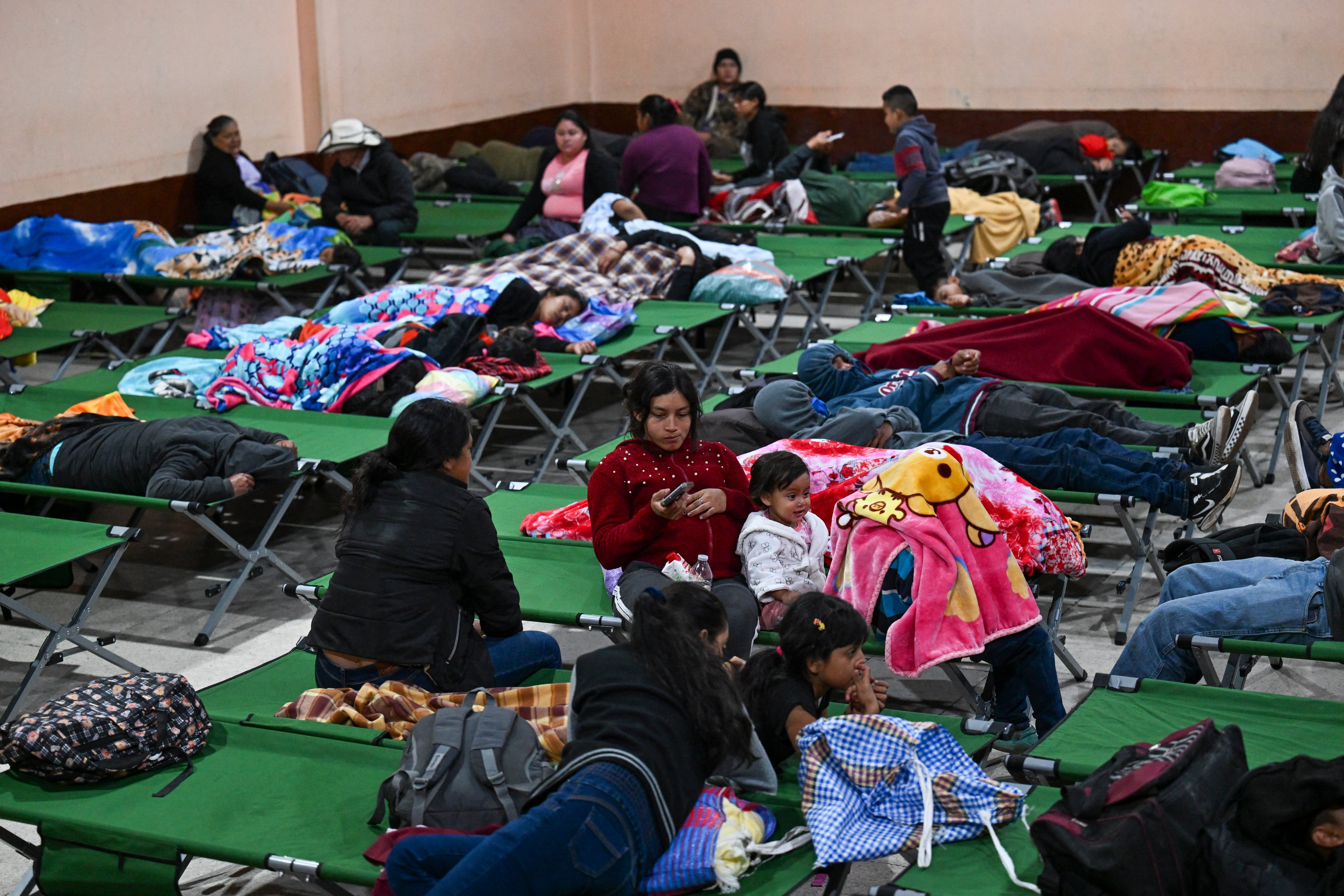 Evacuados en Guatemala