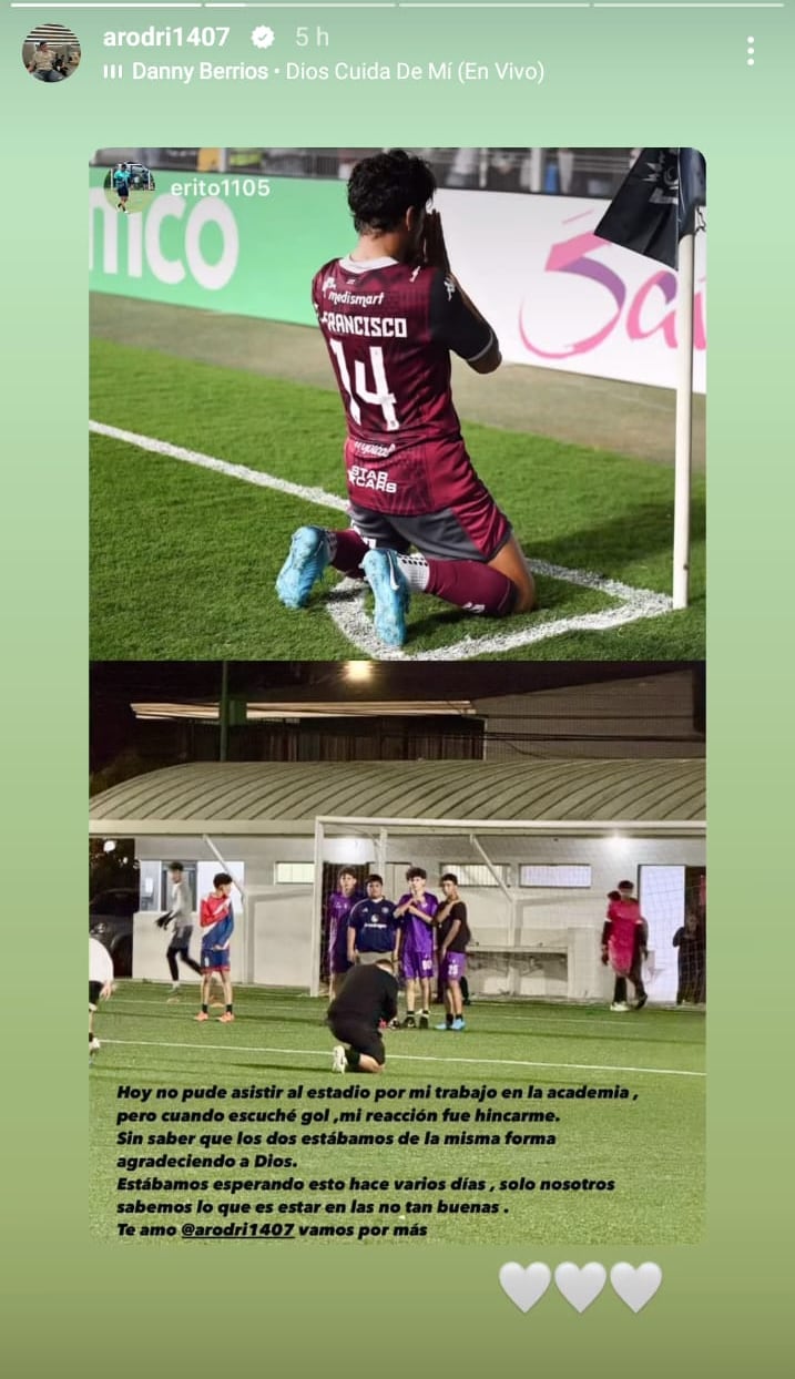 Ariel Rodríguez recibió un sentido mensaje de su hermano Erick, luego del gol que marcó ante el Vancouver, por la Copa de Campeones de Concacaf. Instagram Ariel Rodríguez.