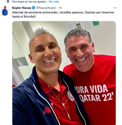 Keylor Navas y Luis Fernando Suárez