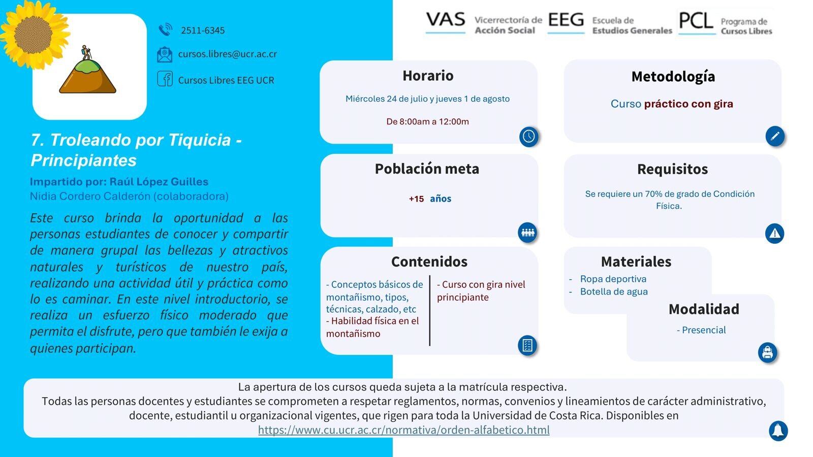 En estas imágenes puede encontrar todos los detalles de los talleres.