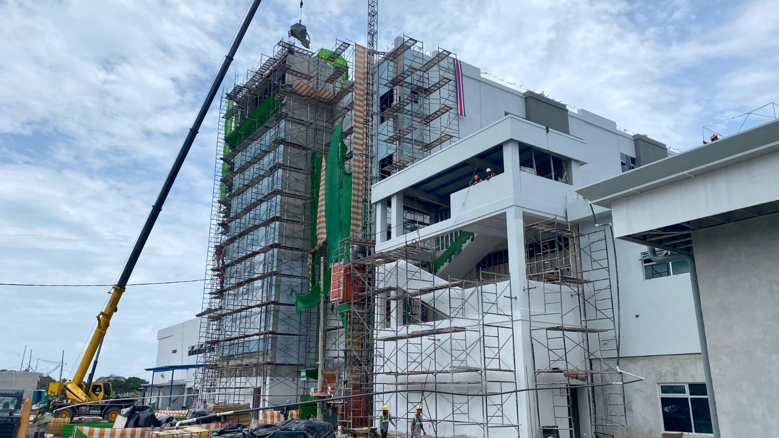 Al 1 de setiembre del 2023 la construcción del nuevo hospital Monseñor Víctor Manuel Sanabria Martínez, en Puntarenas, avanza a toda máquina