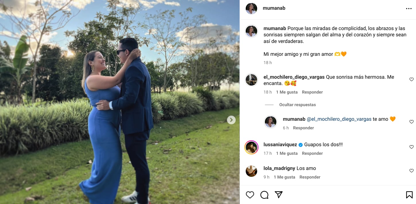 'मेलिसा उमा आणि तिची मंगेतर डिएगो व्हर्गास, रिपोर्ट 11 चा प्रसिद्ध बॅकपॅकर: कथा वाचवल्या आणि पूर्वीपेक्षा जास्त प्रेम नेटवर्कमध्ये आहेत.