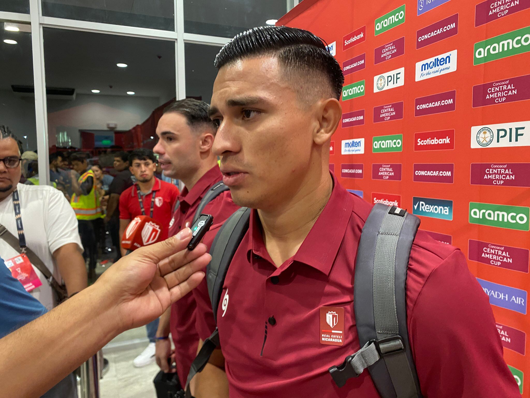 Bancy Hernández, delantero del Real Estelí criticó con todo la labor del arbitraje. Captura de pantalla.