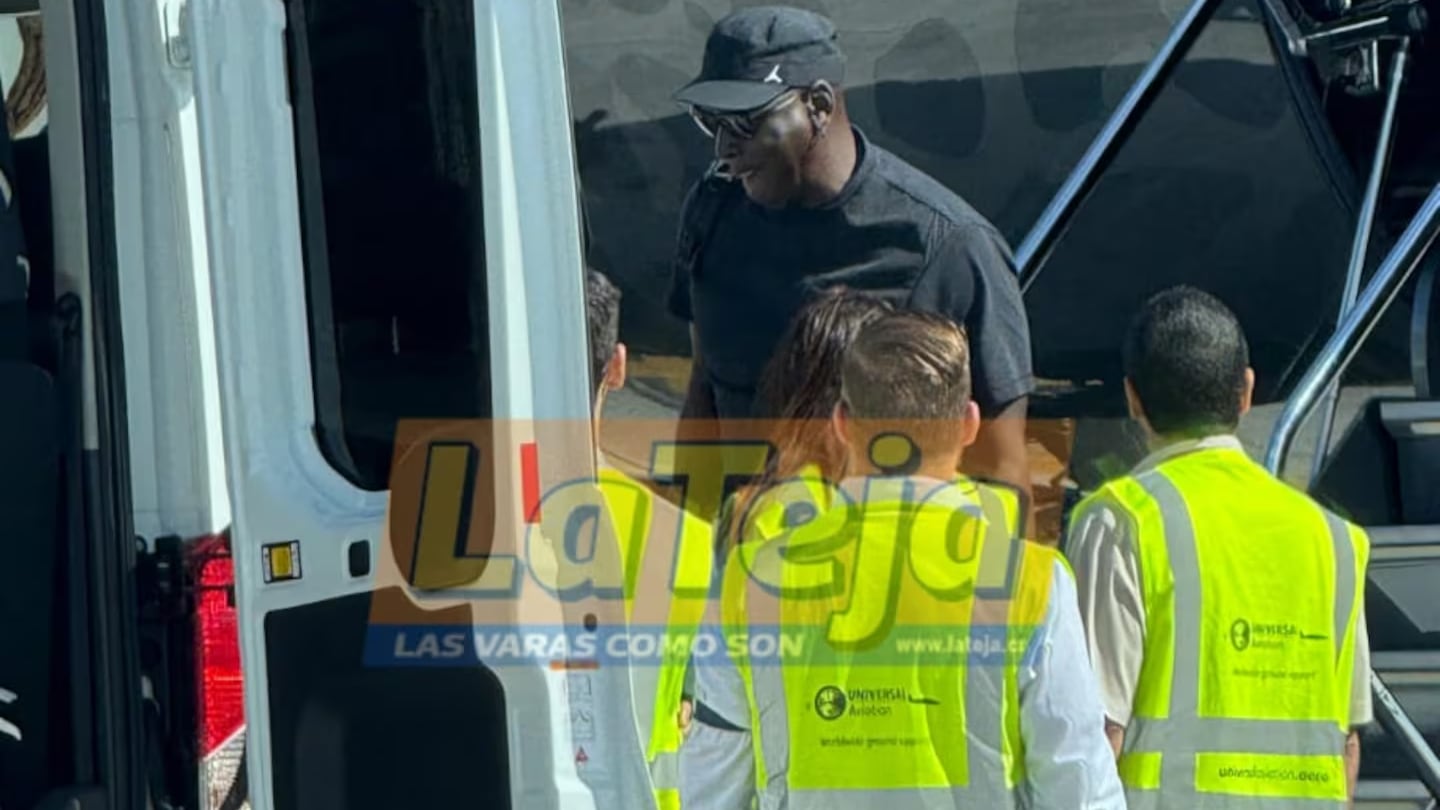 Michael Jordan llegó a Costa Rica este lunes para participar en un evento deportivo