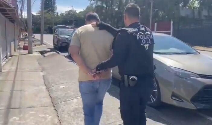 El hombre fue detenido este jueves en su casa en Zapote. Foto OIJ.