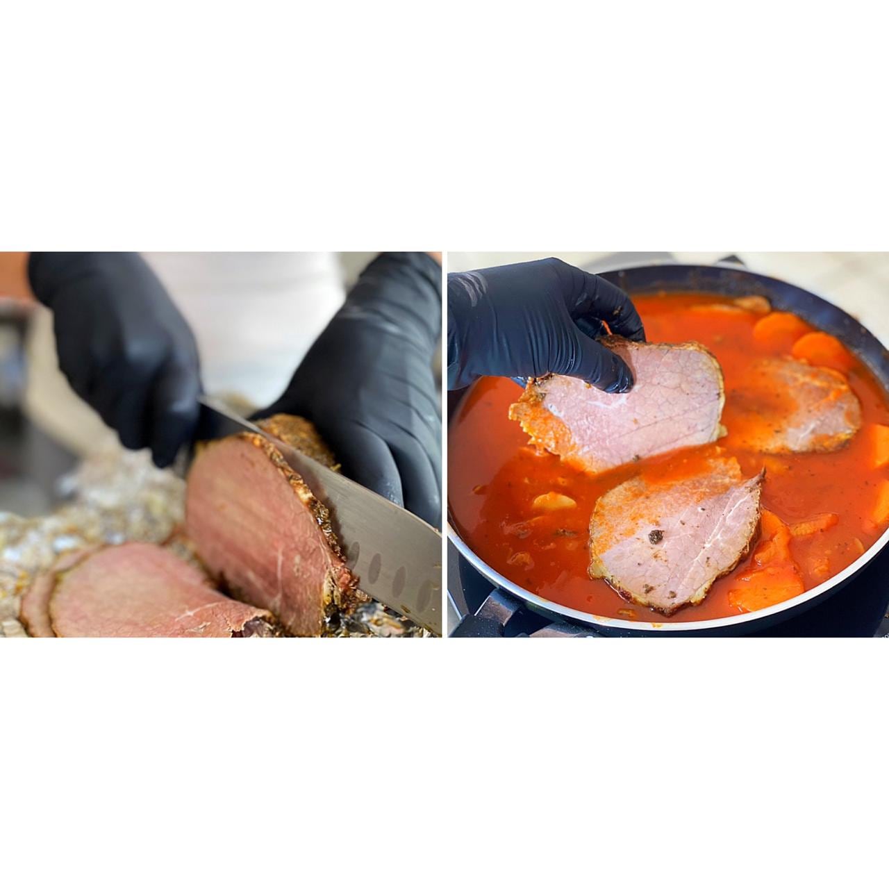 Cena mano de piedra en salsa navideña . Receta de Candy Zamora, del Centro Gastronómico Candy