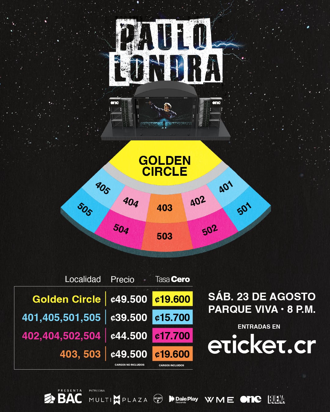 Estos son los precios y localidades para el concierto de Paulo Londra.