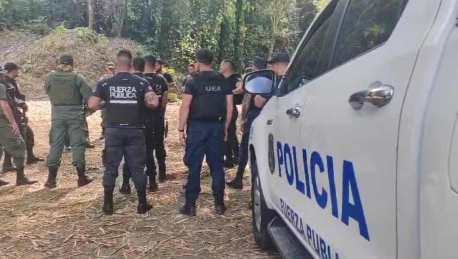 operativo por balacera en playa Bonita de Limón