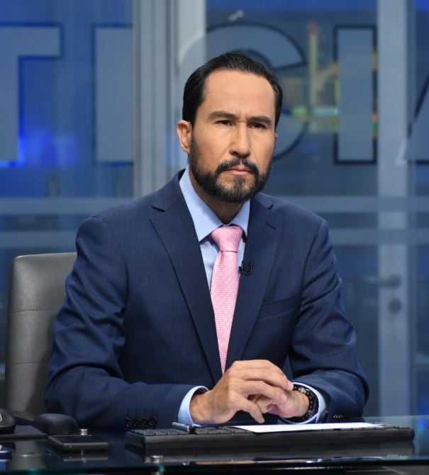 Juan Manuel Vargas, periodista y presentador de Telenoticias.