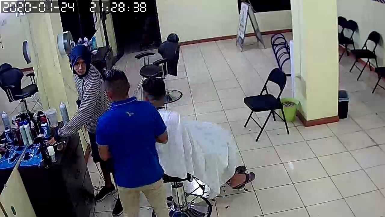 Tres maleantes asaltan barbería en Filadelfia de Guanacaste. Foto cortesía.