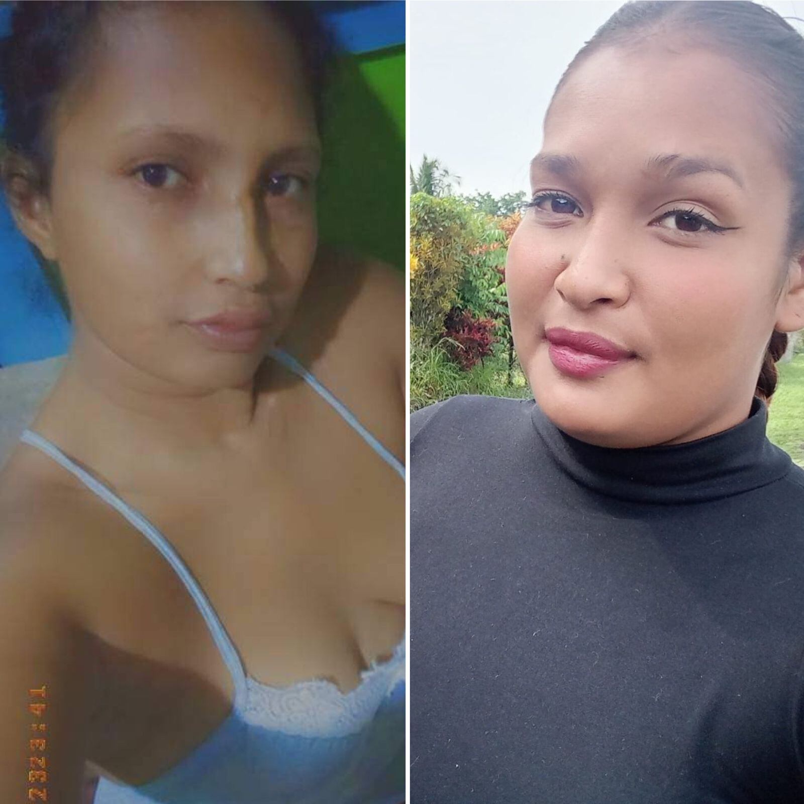 Jennifer Chavez Matarrita, de 29 años y Kathia Campos Jiménez, de 26 años murieron atropelladas horas antes del fin de año del 2023. Jennifer era hija de Fabiana Matarrita, es la segunda hija que pierde por atropello. Foto: Tomadas de FB