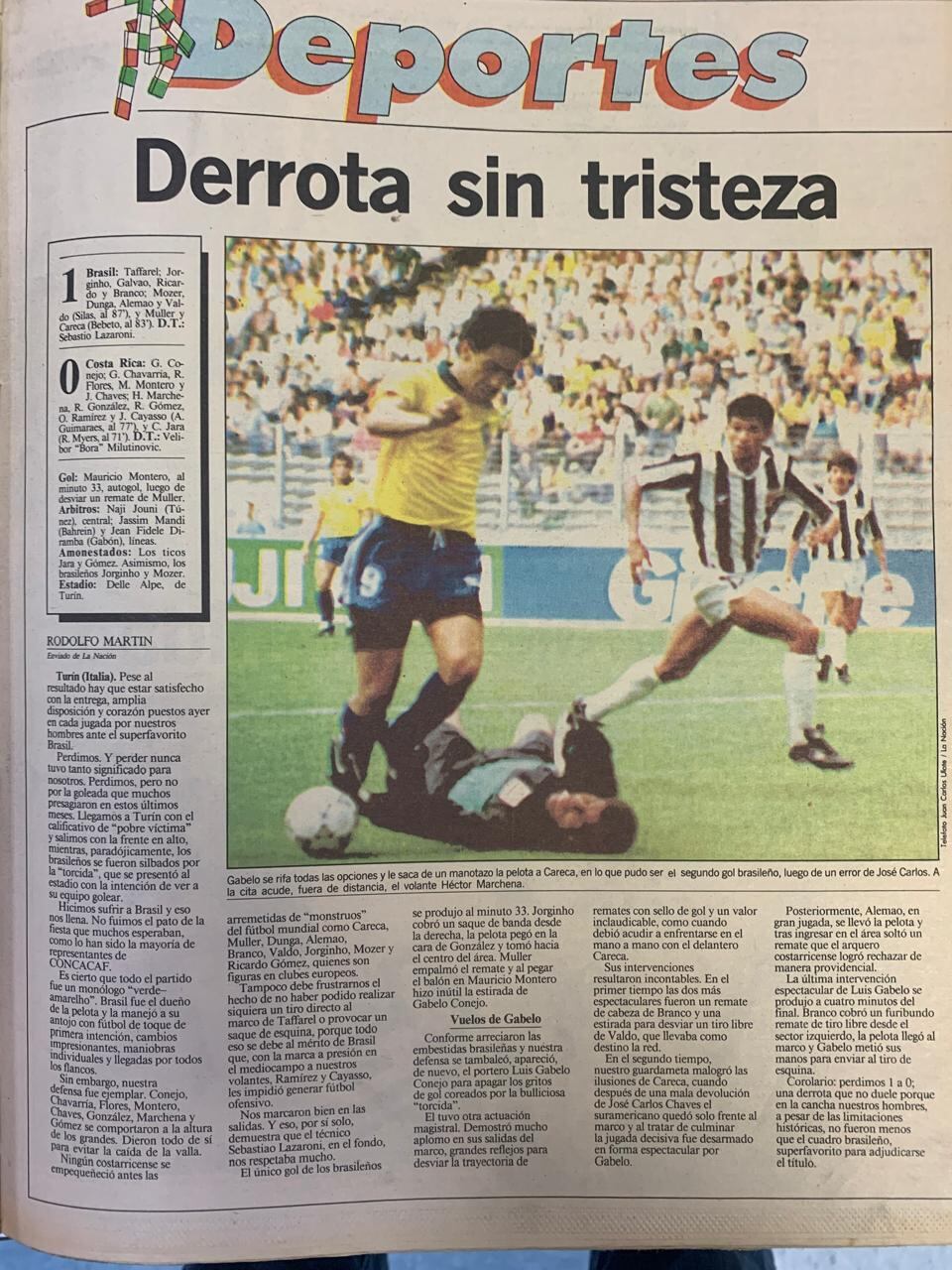Costa Rica Brasil Italia 90.
