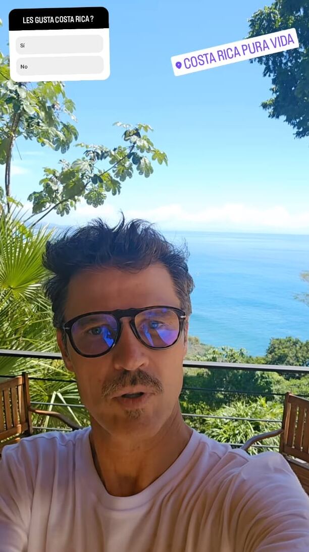 El actor Leonardo García, hijo del actor Leonardo García está de visita en Costa Rica.