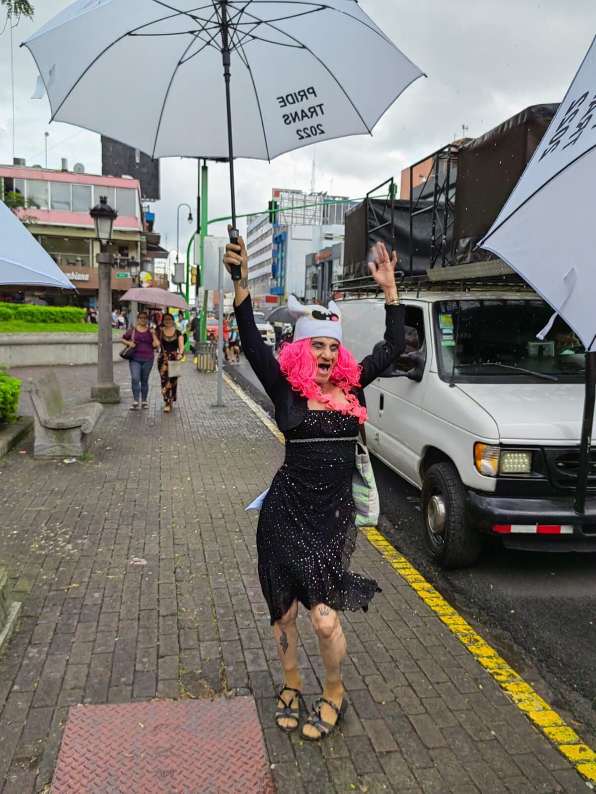 Marcha de la comunidad trans que se llevó a cabo en el centro de San José. Eduardo Vega.