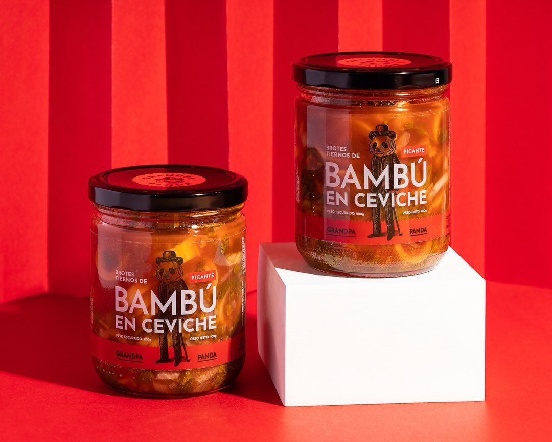 Granda Panda es una marca costarricense que fabrica ceviche y vinagreta de bambú.