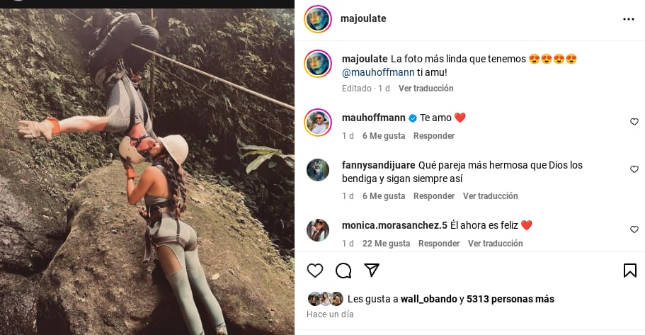 Mauricio Hoffmann y Majo Ulate