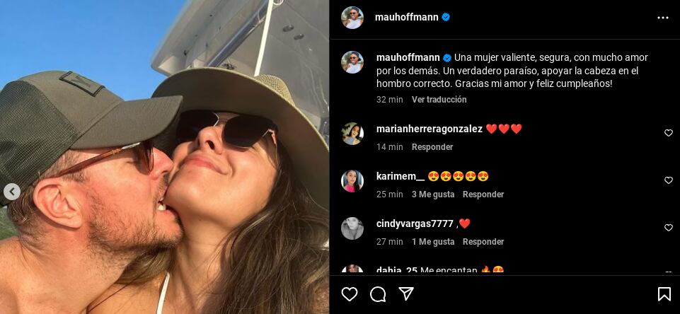 Mauricio Hoffmann y su novia María José Ulate