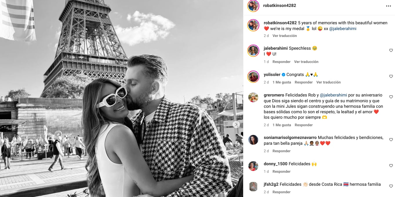 Jalé Berahimi cumple 5 años casada.