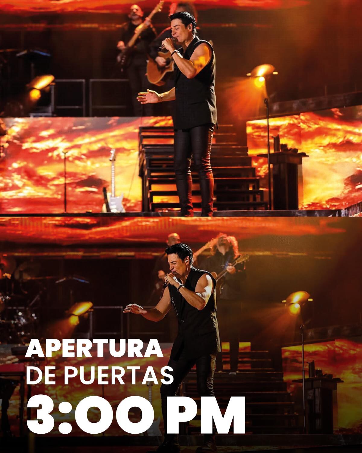 Chayanne se presentará el próximo sábado 5 de abril.