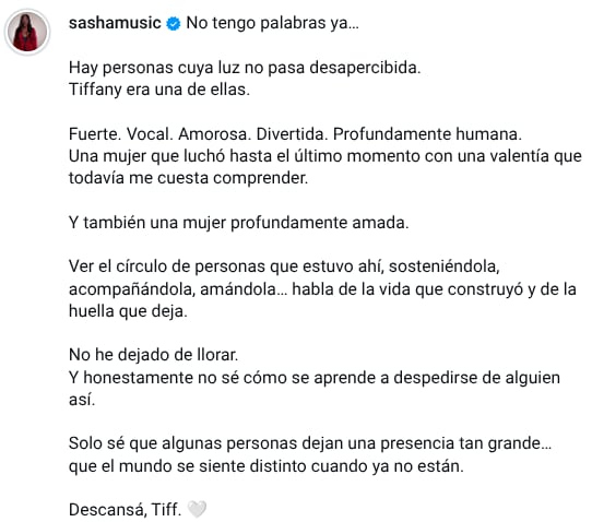 Cantante Sasha Campbell