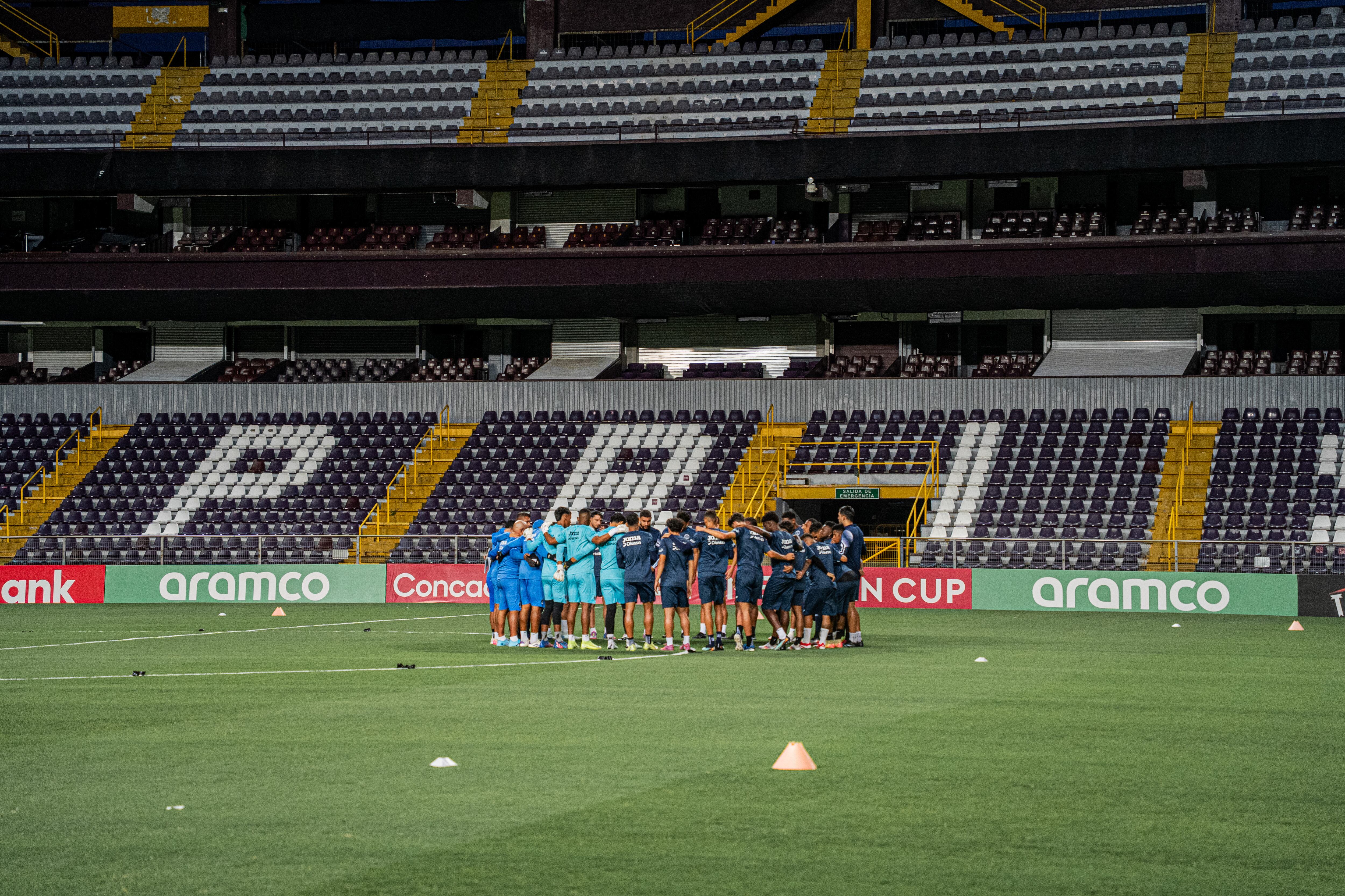 Entrenamiento de Motagua, estadio Ricardo Saprissa