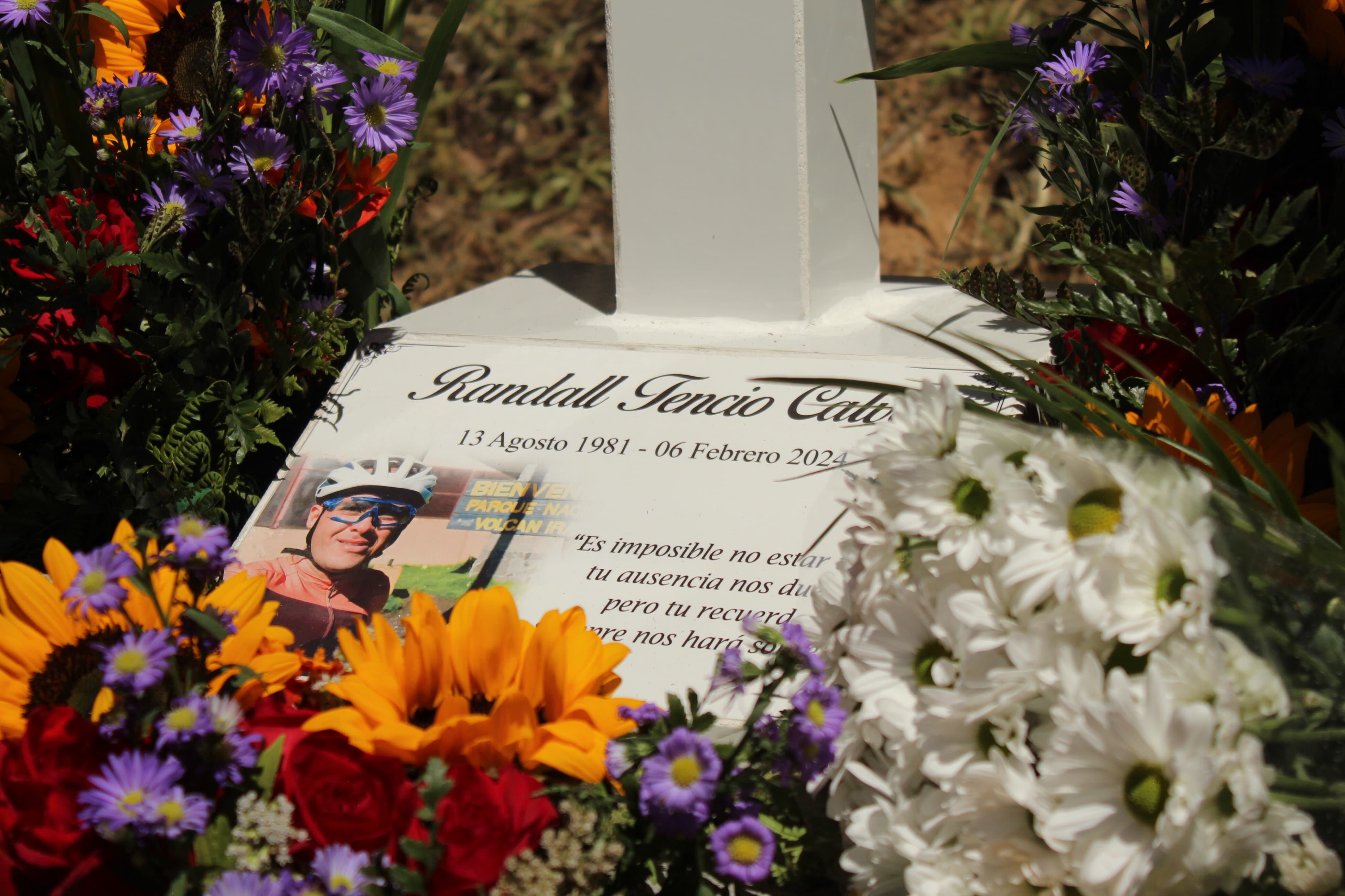 Homenaje a Randall Tencio, ciclista atropellado en el cerro de La Muerte. Foto cortesía Víctor Piedra.