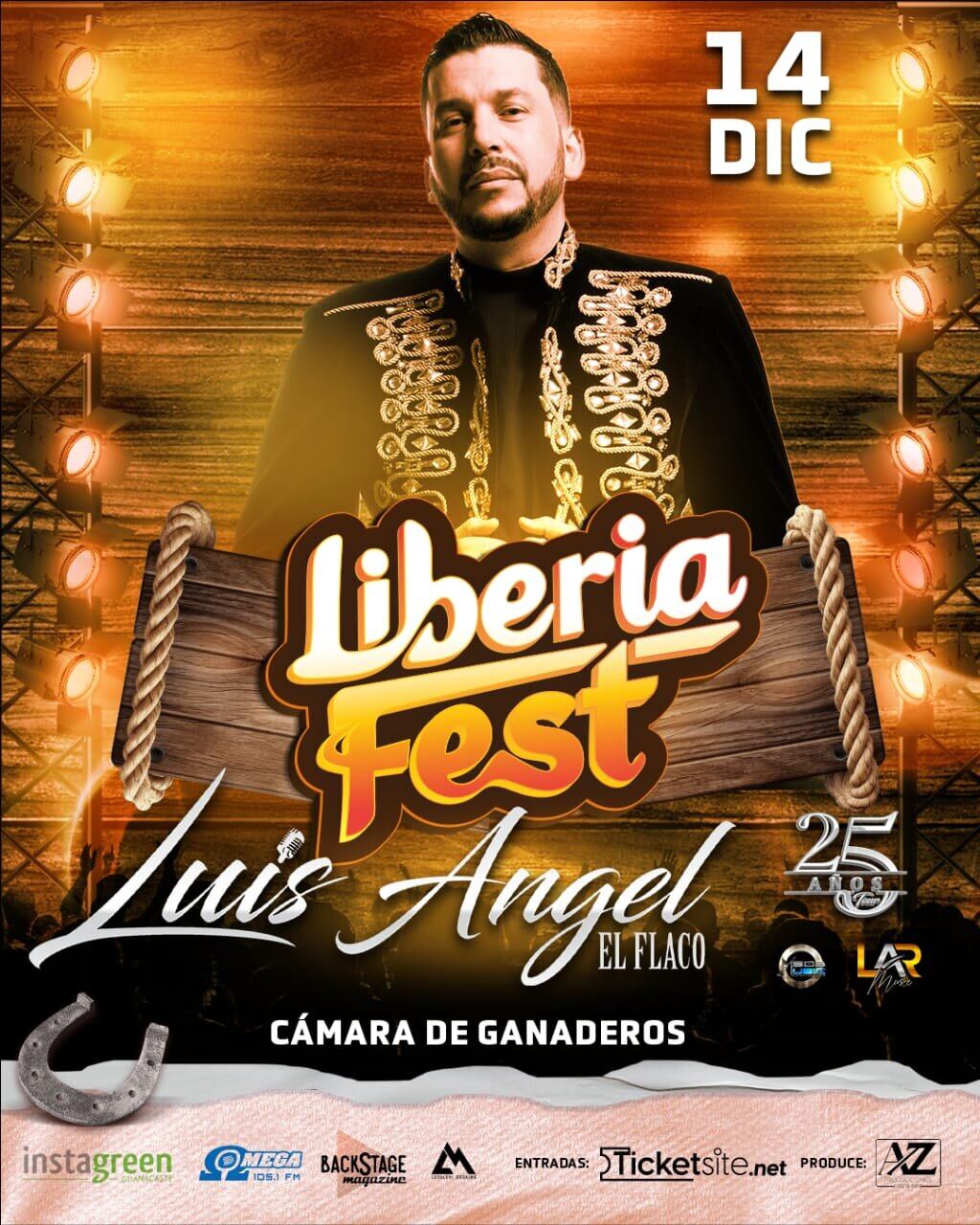 Luis Ángel “El Flaco” y Grupo Extra se unirán a la gran fiesta guanacasteca.