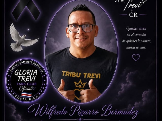 Wilfredo Pizarro era el presidente del club de fans de Gloria Trevi en Costa Rica