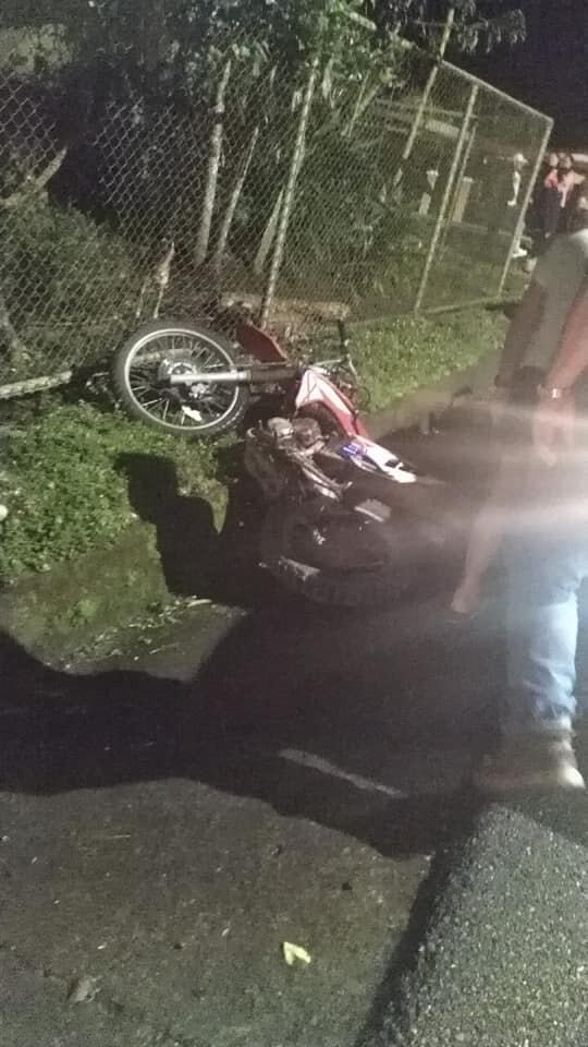 Motociclista fallece en accidente en Agua Buena de Coto Brus. Foto Noti Oro.