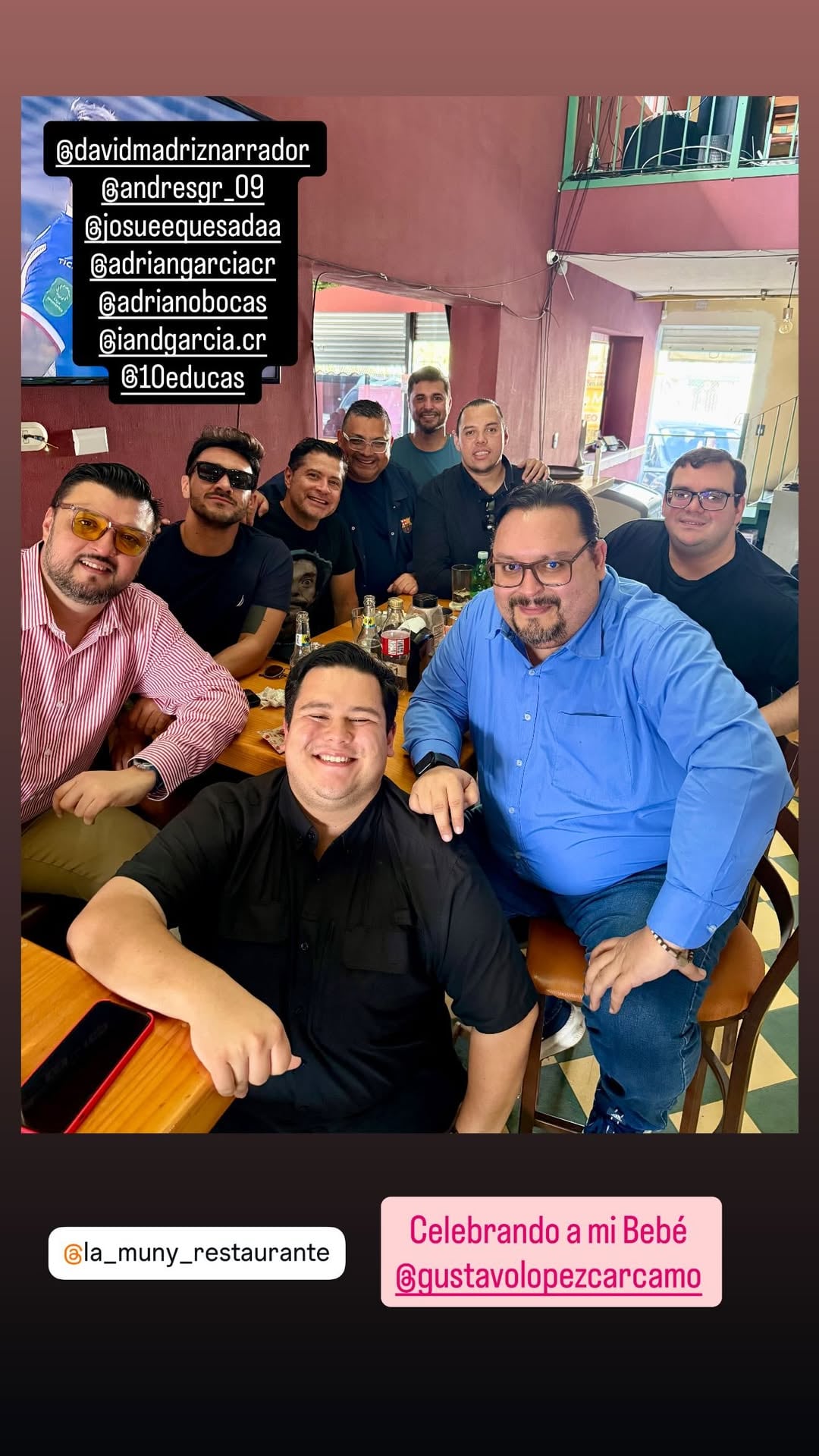 Así celebró Gustavo López su cumpleaños.