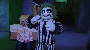 Beetlejuice embrujó Roblox en una colaboración digna del inframundo