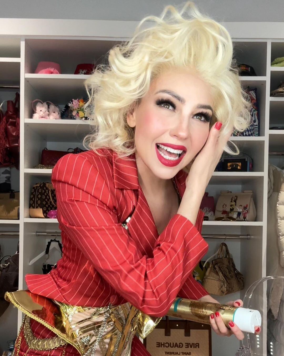 Thalía se transformó en Madonna para su concierto de Nueva York.