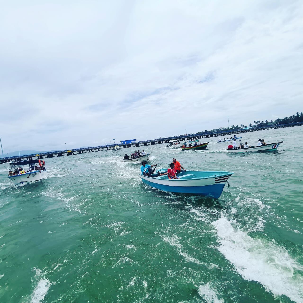 Virgen del mar acompañó bendición de pescadores en el Puerto