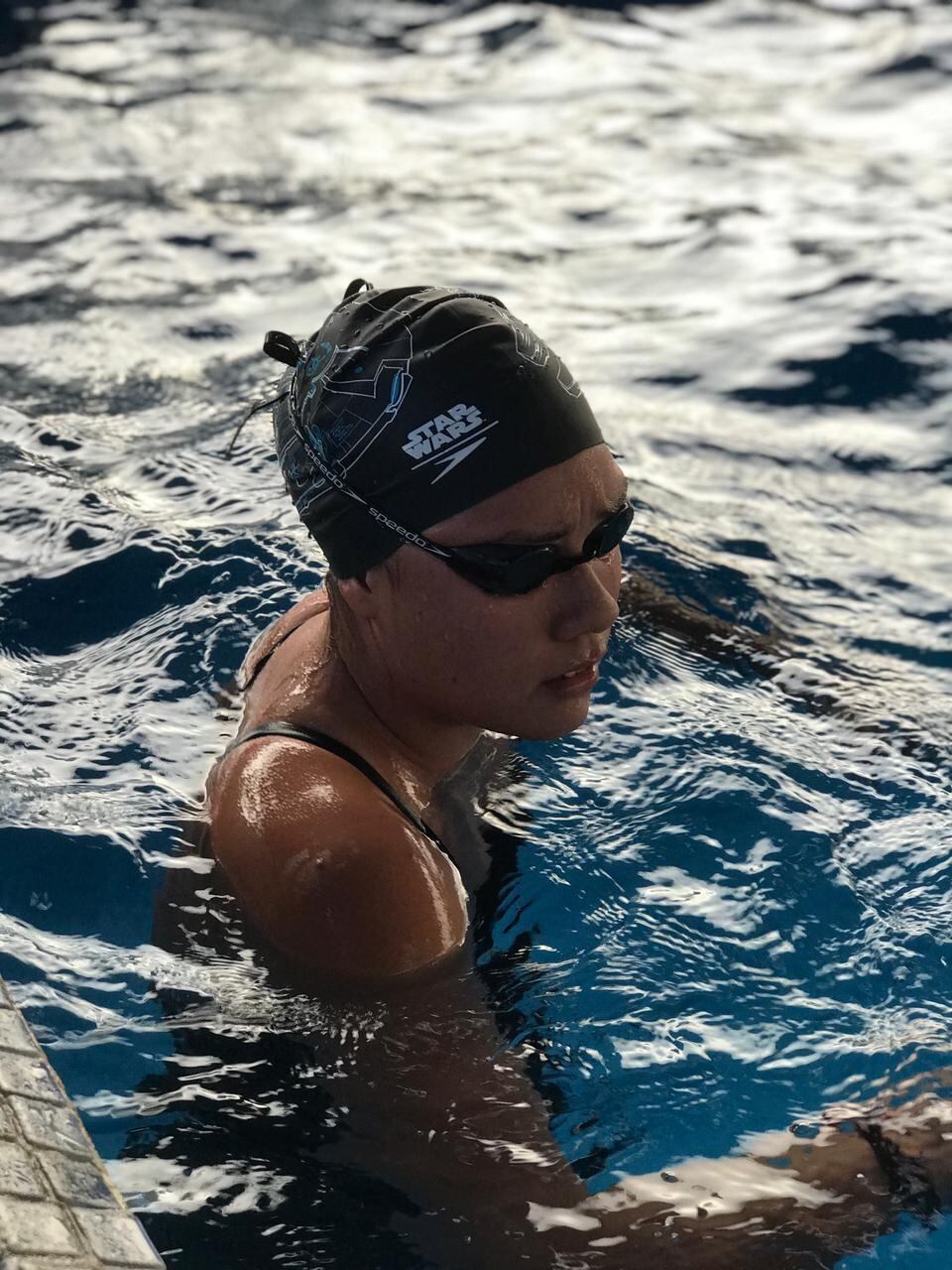 Beatriz Padrón, nadadora costarricense. Cortesía.