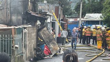 Un animalito lloró tras incendio en Desamparados, vecinos presenciaron desgarradora escena