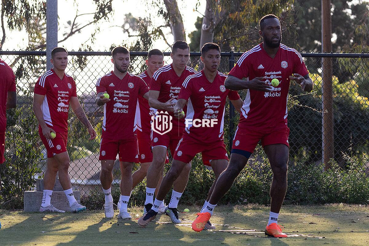 Selección nacional previo a juego contra Guatemala