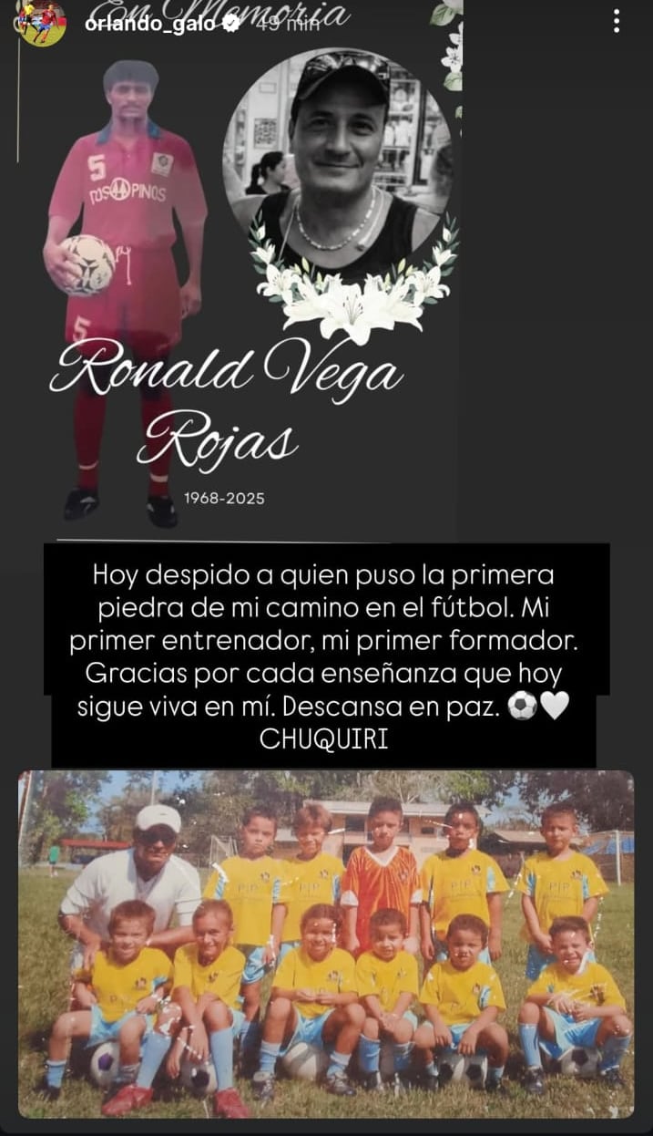 Orlando Galo está destrozado por la muerte de Ronald Vega,