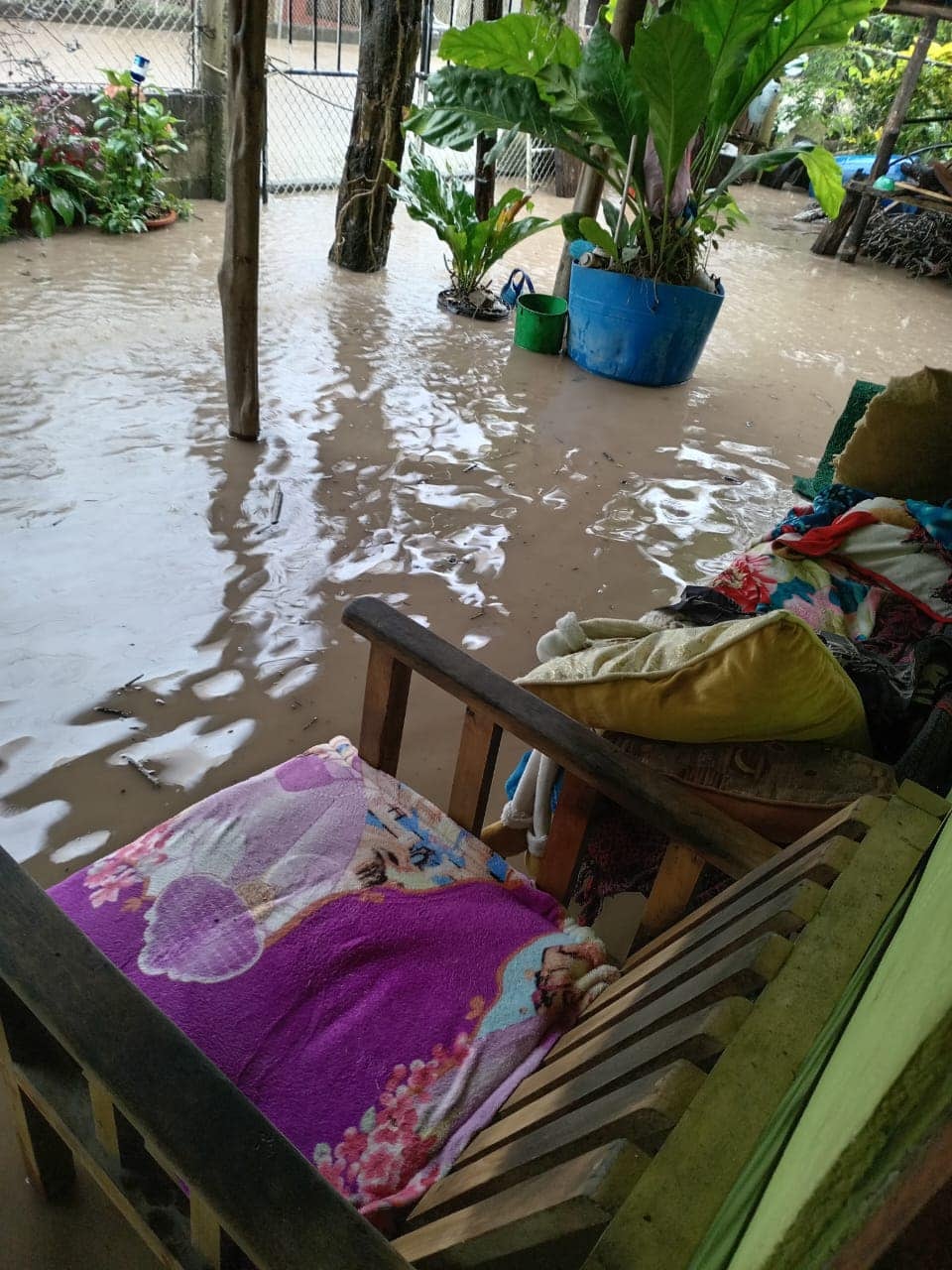 Inundaciones en Paquera, este 1 de octubre del 2024. Fotos: Mi Península Noticias para La Teja