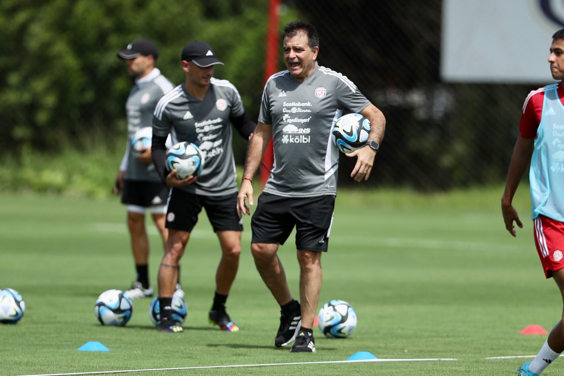 10/10/2023, Alajuela, Proyecto Gol, entrenamiento dela selección sub 23 con Claudio Vivas cómo entrenador interino previo al los fogueos ante Colombia sub 23.