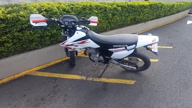 Joven se robó una moto de una cochera y OIJ la recupera en 12 horas