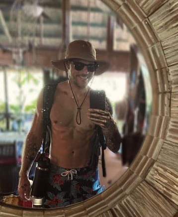 Mauricio Hoffmann, presentador y su hija Zoé.