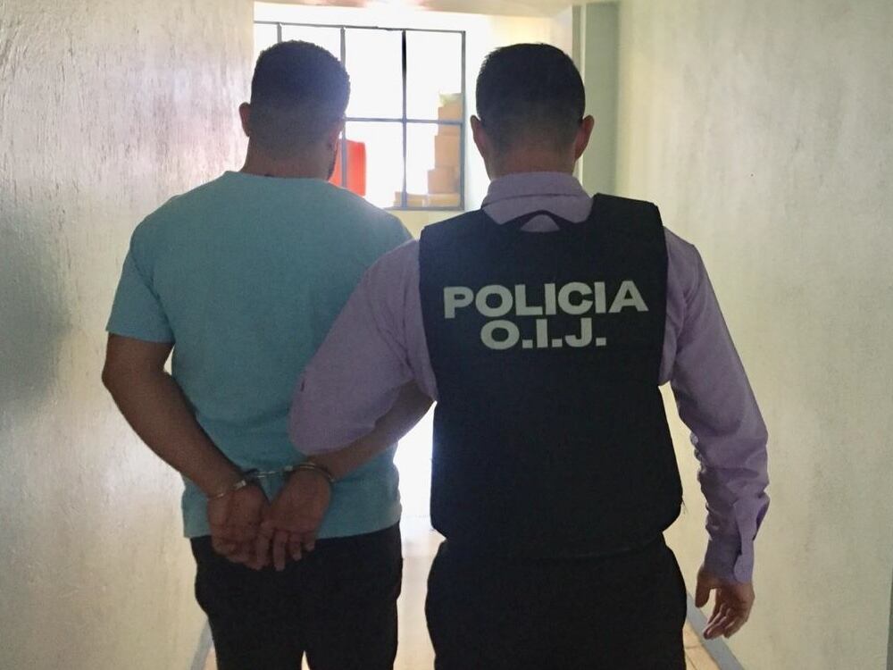 Detenido por atropellar a ciclista y darse a la fuga desde el 1 de mayo de 2019. Foto OIJ.