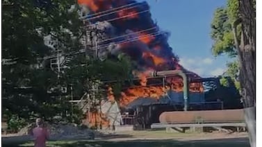 Feroz incendio en ingenio CATSA deja dos hospitalizados y además un motociclista fallecido