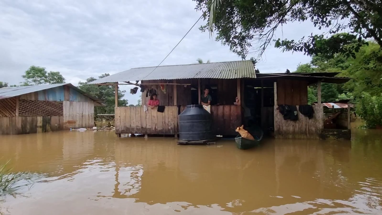 Inundaciones en Boca San Carlos, Cureña y Cureñita. Foto Edgar Chinchilla.