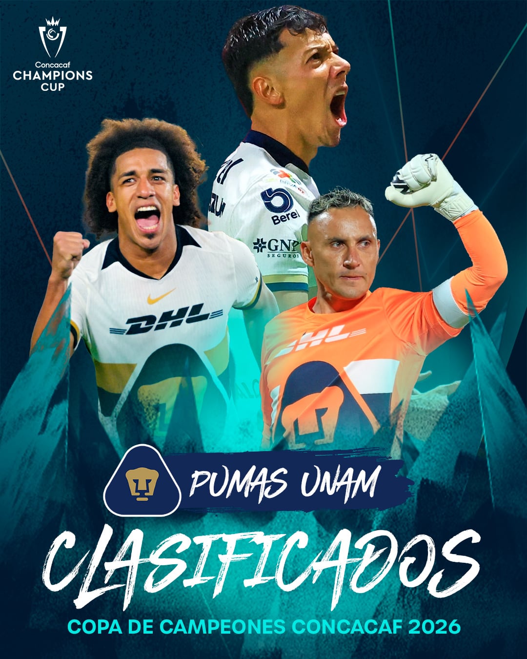 Keylor Navas y Pumas clasificaron a la Copa de Campeones de Concacaf.